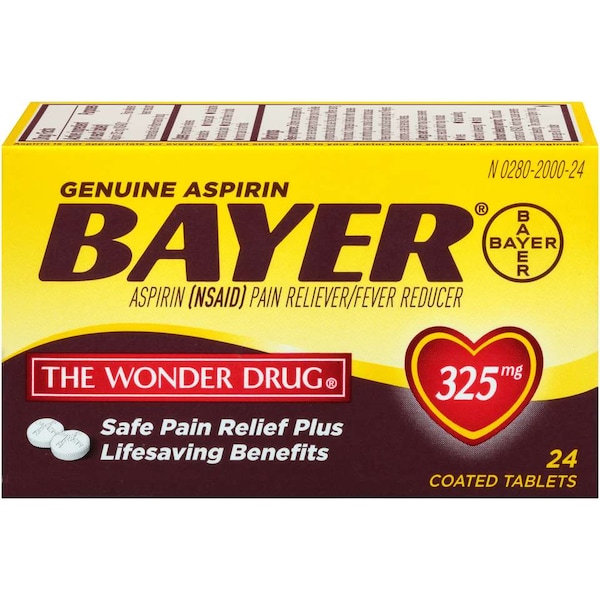 Bayer Asp Tab 325mg 24 Count, PK36